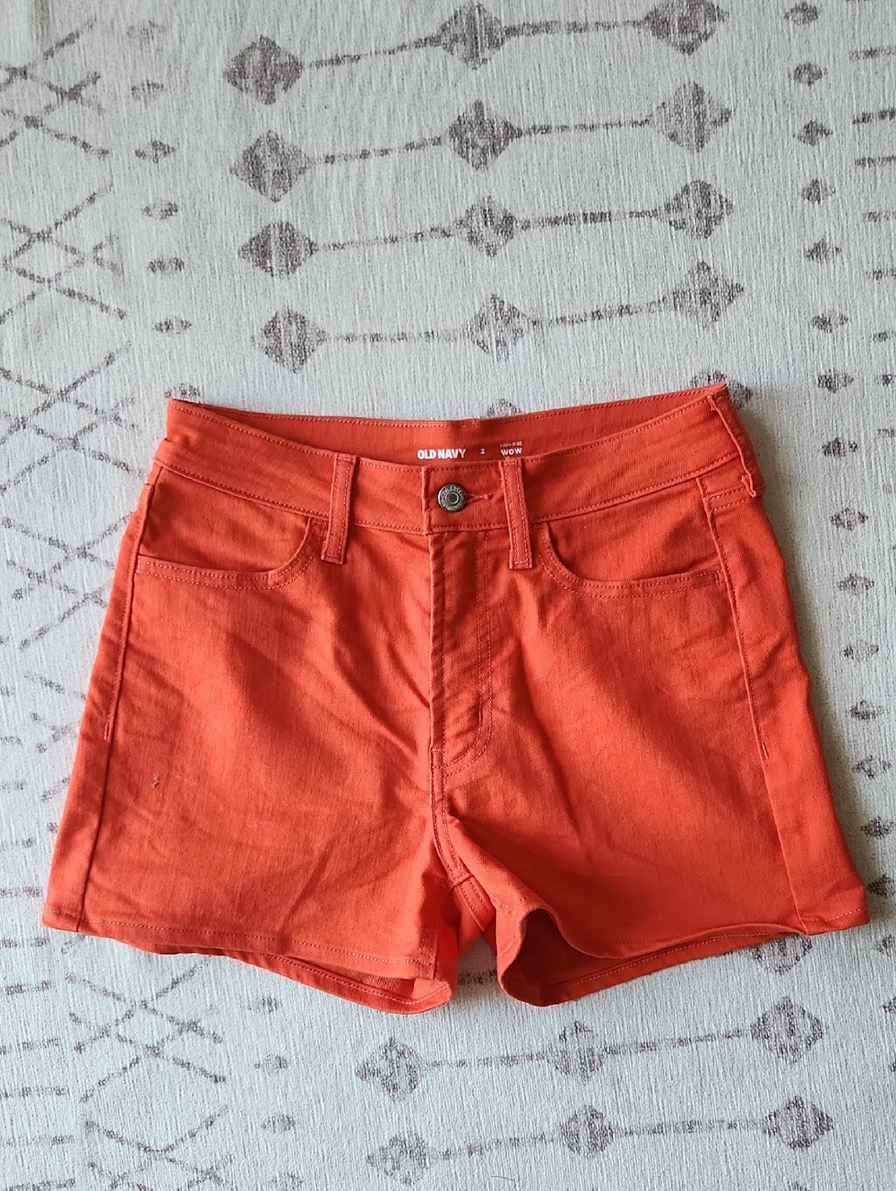 Old Navy Orange Denim Shorts